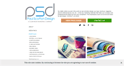 Desktop Screenshot of paulscottondesign.com